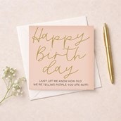 Birthday Card - How Old