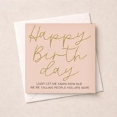 Birthday Card - How Old
