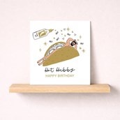 Husband Birthday Card - Hot Taco