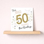 Age 50 Birthday Card - Stars Age 50 Birthday Card - Stars