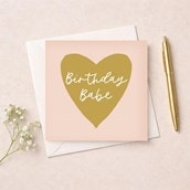 Birthday Card - Birthday Babe Birthday Card - Birthday Babe
