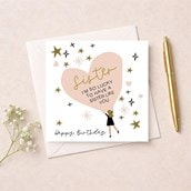 Sister Birthday Card - Heart