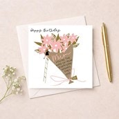 Mum Birthday Card - Bouquet Of Flowers Mum Birthday Card - Bouquet Of Flowers