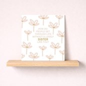 Just to Say Card - Lovely Sister Like You Just to Say Card - Lovely Sister Like You