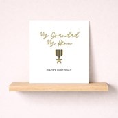 Grandad Birthday Card - My Hero Grandad Birthday Card - My Hero