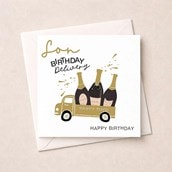 Son Birthday Card - Champagne Delivery
