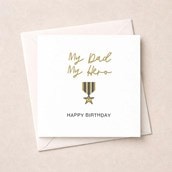 Dad Birthday Card - My Hero Dad Birthday Card - My Hero