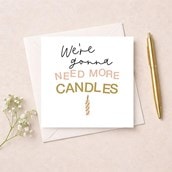 Birthday Card - More Candles