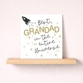 Grandad Birthday Card - Best In The Entire Universe Grandad Birthday Card - Best In The Entire Universe