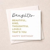 Daughter Birthday Card - That's You Daughter Birthday Card - That's You