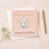 Daughter Birthday Card - Purrfect Daughter Birthday Card - Purrfect