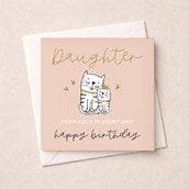 Daughter Birthday Card - Purrfect