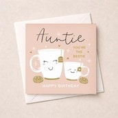 Auntie Birthday Card - Bestie Auntie Birthday Card - Bestie
