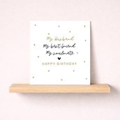 Husband Birthday Card - Bestfriend, Soulmate Husband Birthday Card - Bestfriend, Soulmate