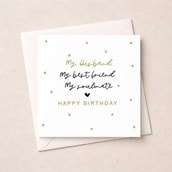 Husband Birthday Card - Bestfriend, Soulmate