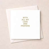 Sympathy Card - All My Love And Prayers Sympathy Card - All My Love And Prayers