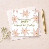 Wife Birthday Card - Wonderful Wife