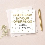Get Well Soon Card - In Your Operation