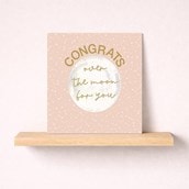 Congratulations Card - Over The Moon