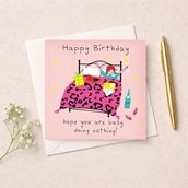 Birthday Card - Busy Doing Nothing Birthday Card - Busy Doing Nothing