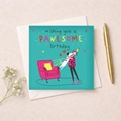 Birthday Card - Pawesome Birthday Birthday Card - Pawesome Birthday