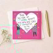 Sister Card - Connected By The Heart