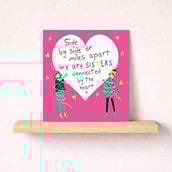 Sister Card - Connected By The Heart