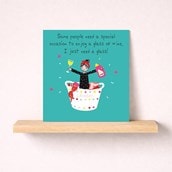 Friendship Card - Glass Of Wine Friendship Card - Glass Of Wine