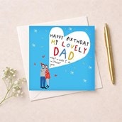 Dad Birthday Card - Lovely Dad Dad Birthday Card - Lovely Dad