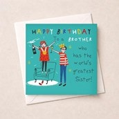 Brother Birthday Card - World's Greatest