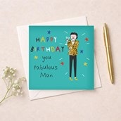 Birthday Card - fabulous Man