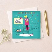 Auntie Birthday Card - Aunt-tastic Auntie Birthday Card - Aunt-tastic