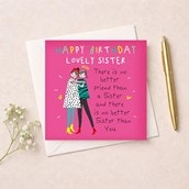 Sister Birthday Card - Best Sister Sister Birthday Card - Best Sister