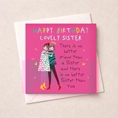 Sister Birthday Card - Best Sister Sister Birthday Card - Best Sister