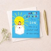 Son Birthday Card - Pocket Full Of Son-shine Son Birthday Card - Pocket Full Of Son-shine