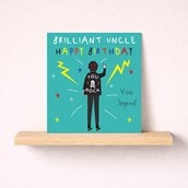 Uncle Birthday Card - You Rock
