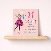 Age 21 Birthday Card - Birthday Queen Age 21 Birthday Card - Birthday Queen