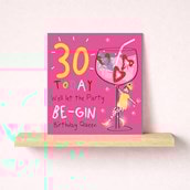 Age 30 Birthday Card - Let The Party Be-Gin Age 30 Birthday Card - Let The Party Be-Gin