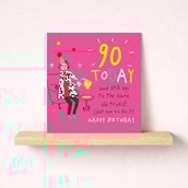 Age 90 Birthday Card - Gin Age 90 Birthday Card - Gin