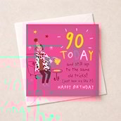Age 90 Birthday Card - Gin