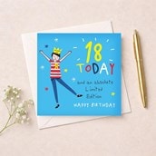 Age 18 Birthday Card - Limited Edition Age 18 Birthday Card - Limited Edition