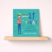 Age 21 Birthday Card - Birthday Drinks