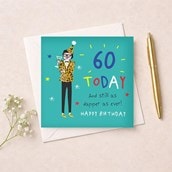Age 60 Birthday Card - Dapper As Ever