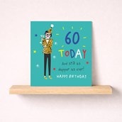 Age 60 Birthday Card - Dapper As Ever