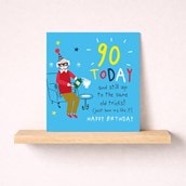 Age 90 Birthday Card - Gin