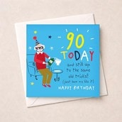 Age 90 Birthday Card - Gin
