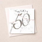 Age 50 Birthday Card - 50 Today Age 50 Birthday Card - 50 Today