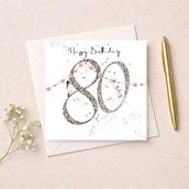 Age 80 Birthday Card - 80 Today Age 80 Birthday Card - 80 Today