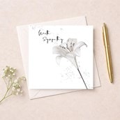 Sympathy Card - White Lily