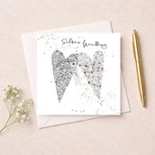 Silver Wedding Card - Silver Hearts Silver Wedding Card - Silver Hearts